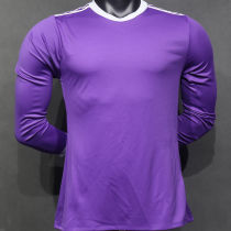2016/17 RM Purple Away Retro Player Version Long Sleeve Soccer Jersey （No Logo）  光板