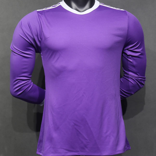 2016/17 RM Purple Away Retro Player Version Long Sleeve Soccer Jersey （No Logo）  光板