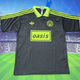 2025/26 AD x oasis #25 Black Retro Style Fans Soccer Jersey (Have No.25 带号码）
