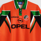 1997/98 Ireland Away Orange Retro Soccer Jersey