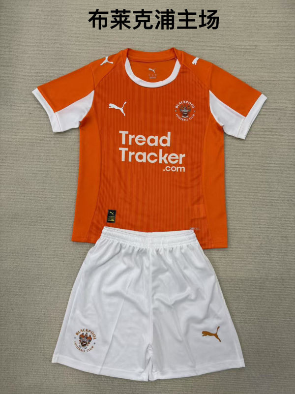 2025/26 Blackpool Home Kids Soccer Jersey
