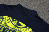 2025 Man City Fluorescent Green Kids Sweater Tracksuit 喷墨