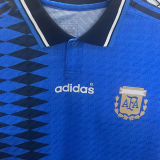 1994 Argentina Away Retro Player Version Soccer Jersey