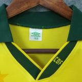 1994 Brazil Home Yellow Retro Soccer Jersey