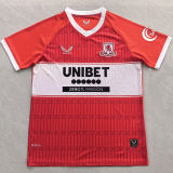 2025/26 Middlesbrough Home Red Fans Soccer Jersey