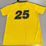 2025/26 AD x oasis #25 Yellow Retro Style Fans Soccer Jersey (Have No.25 带号码）
