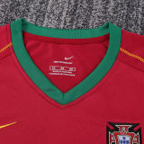2006 Portugal Home Kids Retro Soccer Jersey
