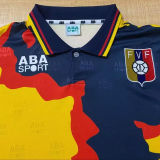 1998 Venezuela Away Yellow Retro Soccer Jersey