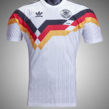 1990 Germany Home White Retro Soccer Jersey