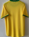 1970 Brazil Home Yellow Retro Soccer Jersey