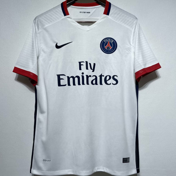 2015/16 PSG Away White Retro Soccer Jersey