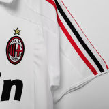 2007/08 AC Milan Away White Retro Soccer Jersey