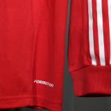 2011/12 RM Away Red Retro Player Version Lopng Sleeve Soccer Jersey 球员版