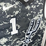 Spurs WEMBANYAMA #1  NBA Jerseys