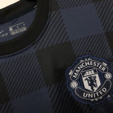 2013/14 M Utd Away Black Retro Soccer Jersey