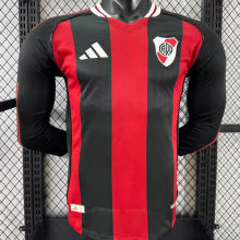 2025/26 River Plate Away Player Version Long Sleeve Jersey  长袖胸前空白版