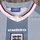 1996 England Away Kids Retro Soccer Jersey