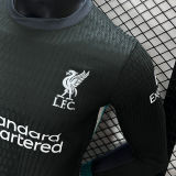 2024/25 LFC Away Black Player Version Long Sleeve Soccer Jersey