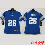 GIBBS #26 Detroit Lions Girl NFL Jersey 雄狮