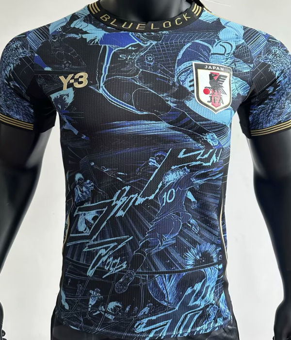 2025 Japan Y-3 Blue  Player Version Jersey