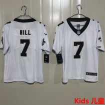 HILL #7 New Orleans Saints Kids NFL Jersey 圣徒