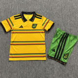2026/27 Jamaica Home Yelloow And Green Kids Soccer Jersey