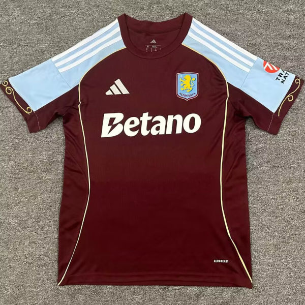 2025/26 Aston Villa Home Fans Soccer Jersey
