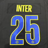 2025/26 INTER # 25 Black NFL Jersey