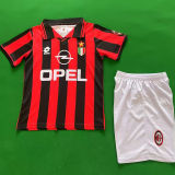 1996/97 AC Milan Home Retro Kids Soccer Jersey