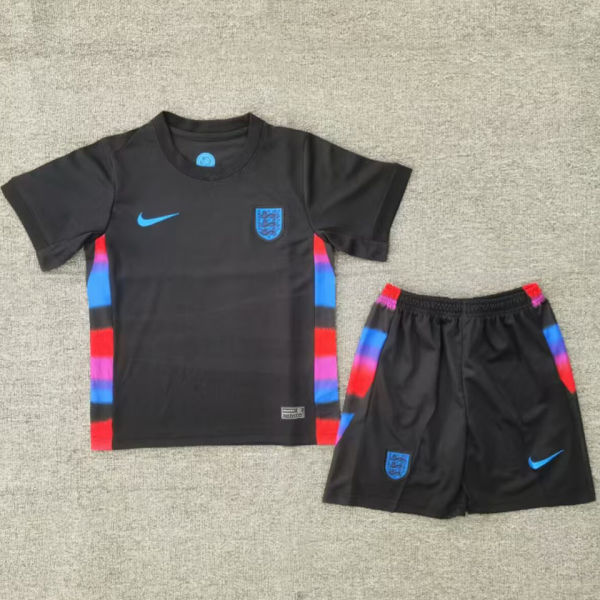 2025/26 England Away Black Kids Soccer Jersey
