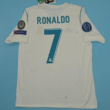 2017/18 RM Home White Retro Fans Soccer Jersey