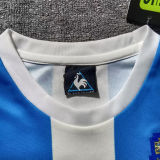 1986 Argentina Home Kids Retro Long Sleeve Soccer Jersey
