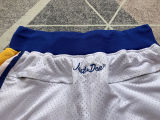 Warriors White Four Bags NBA Pants