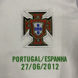 2012 Portugal Away White Retro Kids Soccer Jersey