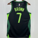 2025 Celtics BROWN #7  Black City Edition NBA Jerseys