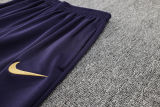 2024 PSG Dark Purple Hoody Zipper Jacket Tracksuit