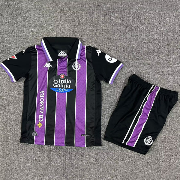 2025/26 Real Valladolid Away Kids Soccer Jersey