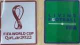 胶章 FIFA WORLD CUP QATAR 2022 White And Green Rubber Patch (You can buy it along OR tell us which jersey to print it on. )  世界杯绿白胶章