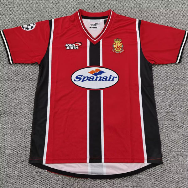 2001/2002 Mallorca Home Red Retro Fans Soccer Jersey