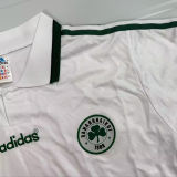 1995/1996 Panathinaikos Away White Retro Soccer Jersey