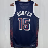 2025 Team USA BOOKER #15 Sapphire Blue NBA Jerseys