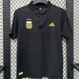 2026/27 Argentina Casual Quick Drying POLO T-Shirt    黑色