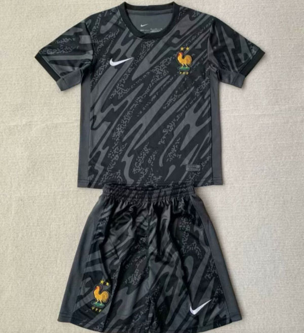 2024/25 France Goalkeeper Kids Soccer Jersey