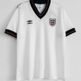 1984/87 England Home White Retro Soccer Jersey