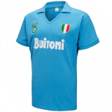 1987/88 Napoli Home Blue Retro Long Sleeve Soccer Jersey