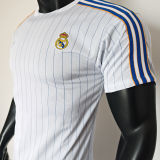 2025/26 RM White Retro Style Player Version Soccer Jersey