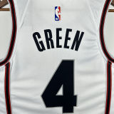 2025 Rockets  GREEN #4 White City Edition NBA Jersey