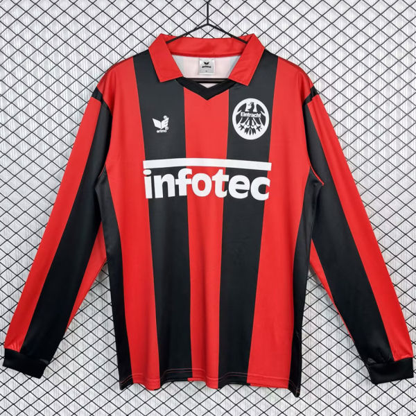 1983/1984 Frankfurt Home Red Retro Long Sleeve Soccer Jersey