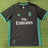 RONALDO #7 RM Away Black Retro Jersey 2017/18 (Have All Patch) (2017+12)全套章