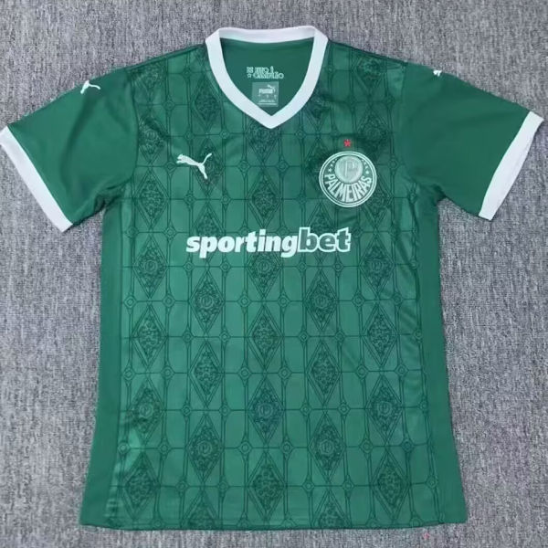 2025/26 Palmeiras Home Green Fans Soccer Jersey